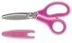 Kinderschere Fitcut Curve - 14,5 cm, pink, rund, inkl. Klingenschutz und Namenssticker