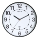 Wanduhr WAVE - Ø 30 cm, Funkwanduhr, schwarz