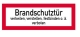 Brandschutztür verkeilen...verboten, Folie selbstklebend, 29,7 x 10,5 cm