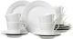 Kaffeetasse+Untertasse Bianco - 6-tlg., Porzellan, weiß