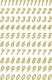 4151 Zahlen 8 mm 0-9 wetterfest Folie gold transparent 2