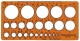 Kreisschablone Ø 1-36 mm (25 Kreise)
