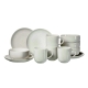 Frühstücksset Volos, 12-teilig , Steinzeug, weiß