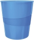 5278 Papierkorb WOW - 15l, Polystyren, blau metallic