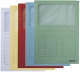 3950 Sichtmappe - A4, oben und rechte Seite offen, 100 Stück, sortiert, Karton
