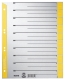 1652 Trennblätter - A4 Überbreite, gelb, farbiger Lochrand, 100 Stück