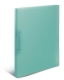 Schulordner - A4, 2-D-Ring Ø25 mm, transluzent türkis