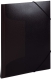19501 Gummizugmappe - A4, PP transluzent, schwarz
