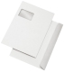 Versandtaschen C4, mit Fenster, haftklebend, 100 g/qm, weiß, 500 Stück