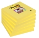 Haftnotiz Super Sticky Notes - 76 x 76 mm, 6x 90 Blatt, narzissengelb