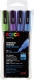 Marker - 0,9 - 1,3 mm, 4er Set Glitter sortiert