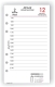 Ersatzkalendarium Tagesplan - A6, 1 Tag / 1 Seite