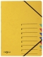 Ordnungsmappe EASY - 7 Fächer, A4, Pressspan, 265 g/qm, gelb