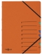 Ordnungsmappe EASY - 7 Fächer, A4, Pressspan, 265 g/qm, orange