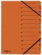 Ordnungsmappe EASY - 12 Fächer, A4, Pressspan, 265 g/qm, orange