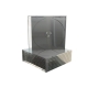 CD-Leerhülle, schmal, für 1 Disc, 5.2mm, maschinenfähig, schwarzes Tray