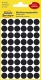 3140 Markierungspunkte - Ø 12 mm, 5 Blatt/270 Etiketten, schwarz