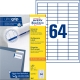 3667 Universal-Etiketten ultragrip - 48,5 x 16,9 mm, weiß, 6.400 Etiketten, permanent