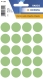 1875 Vielzwecketiketten - grün, Ø 19 mm, matt, 100 Stück