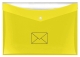 Dokumententasche "Post" - A4, PP, glänzend, gelb, 0,2 mm