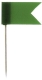 Markierfahne, 35 x 18 mm, dunkelgrün, Dose 20 Stück