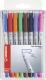 Folienstift - OHPen universal - wasserlöslich fein - 8er Pack - mit 8 verschiedenen Farben