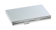 Visitenkarten-Etui Twin - 92 x 63 x 10 mm, silber, matt, mit 2 Fächern