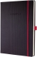 Notizbuch Conceptum Red Edition - ca. A4, kariert, schwarz, Hardcover