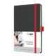 Notizbuch Conceptum ca. A5 194 S. Dot-Lineatur 80g/m², Casual grey-red