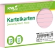 Karteikarten - DIN A8, liniert, rosa, 100 Karten