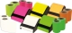 Haftnotiz Rolle Dispenser - 15 tlg., 60 mm x 10 m neon sortiert