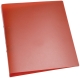 Ringbuch transparent - A4, 2-Ring, Ring-Ø 25 mm, rot-transparent