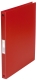 Ringbuch transparent - A4, 4-Ring, Ring-Ø 16 mm, rot-ransparent