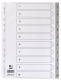 Zahlenregister - 1 - 10, PP, A4, 10 Blatt + Indexblatt, grau