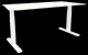 Schreibtisch elektrisch höhenverstellbar, 160x80cm, weiß/weiß