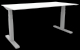Schreibtisch elektrisch höhenverstellbar, 160x80cm, grau/silber