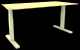Schreibtisch elektrisch höhenverstellbar, 160x80cm, eiche/silber