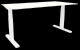 Schreibtisch elektrisch höhenverstellbar, 180x80cm, weiß/weiß