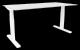 Schreibtisch elektrisch höhenverstellbar, 180x80cm, grau/weiß