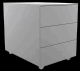 Rollcontainer 3 Laden, Stahl, schwarz