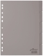 Register - PP, blanko, grau, A4, 5 Blatt