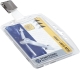 Ausweishülle mit Security Clip - Kunststoff, 85 x 54 mm, 25 Stück