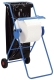 Fahrbarer Bodenständer für L20 Wischtuch-Großrollen, blau