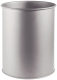 Papierkorb Metall rund 15 Liter, metallic silber