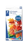 Öl-Pastellkreide karat® - 11 x 70 mm, sortiert, Kartonetui mit 12 Farben