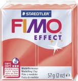 Modelliermasse FIMO® Effect - 57 g, transparent rot