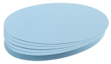 Moderationskarte - Oval, 190 x 110 mm, hellblau, 500 Stück