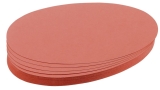 Moderationskarte - Oval, 190 x 110 mm, rot, 500 Stück