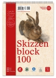 Skizzenblock - A4, 100 g/qm, 100 Blatt