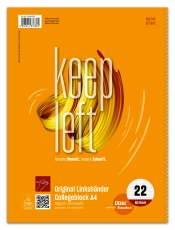 Collegeblock LIN22 für Linkshänder, A4, 80 Blatt, 70g/m², kariert